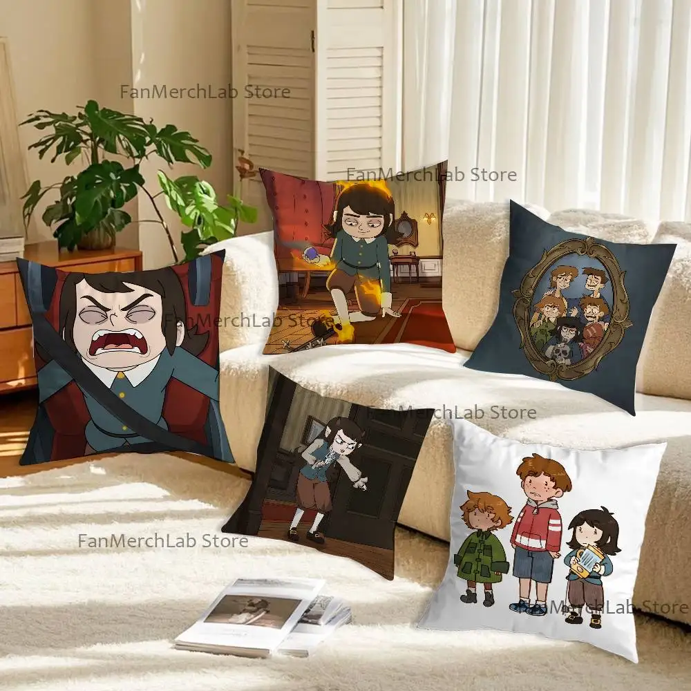 Abaddon H-Haunted H-Hotel Printed Pillow Cover Cushion Case Simple Sofa Pillow Case No Pillow Core