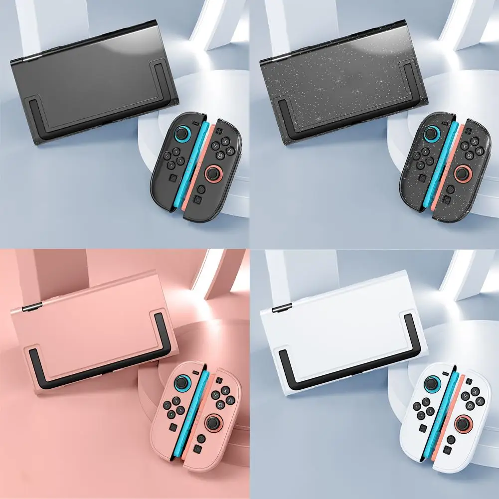 

For Switch 2nd Gen Protective Case Hard Shell Controller Cover Crystal Transparent Accessorie Console Case Shockproof Detac F7C3