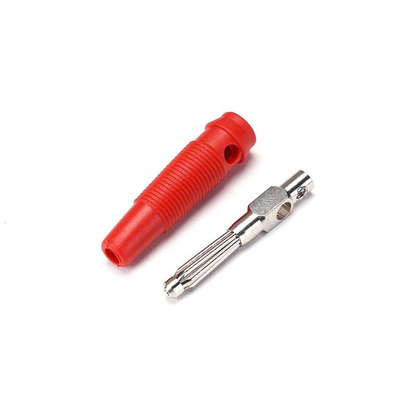 5 Stück 4mm Musik-Lautsprecherkabel-Stecker, Bananenstecker in Rot und Schwarz für Audiogeräte – Detail 6