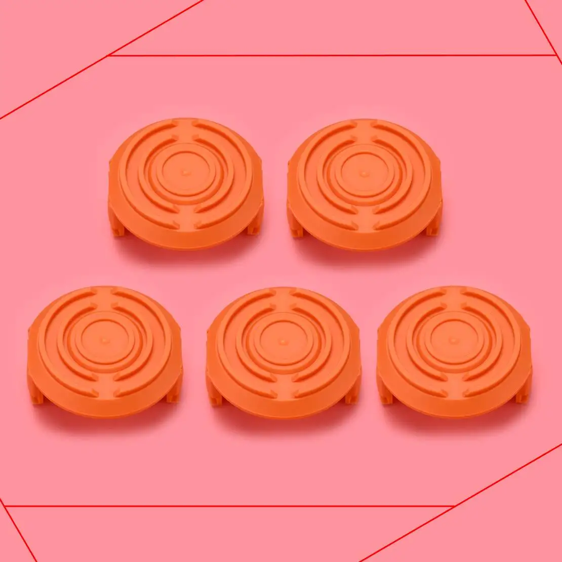 

50006531 50019417 WA6531 WA0216 WA0217 5Pcs Spool Cap Cover Fit for Worx WG150 WG151 WG152 WG163 WG165 WG166 WG167 WG174 WG175