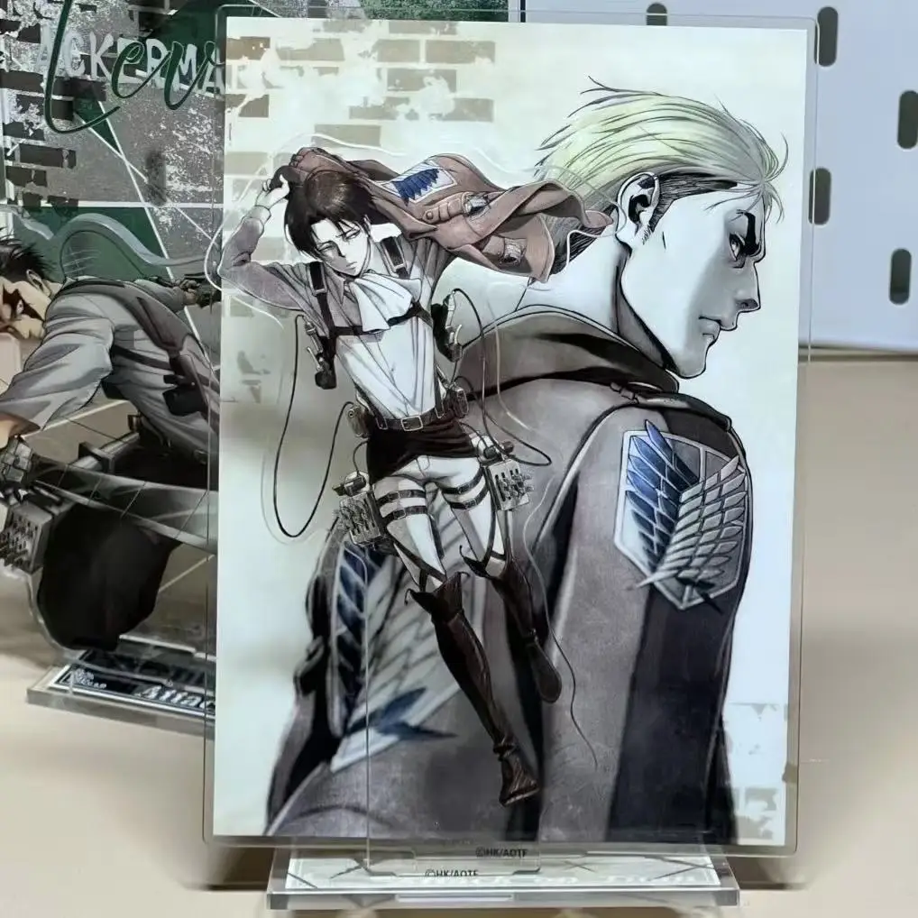 29styles Atak Tytanów Anime Gadżety Rodzinne Portrety Akrylowe Podstawki Hange Line Stojące Płytki Levi Przezroczyste Karty Zabawki