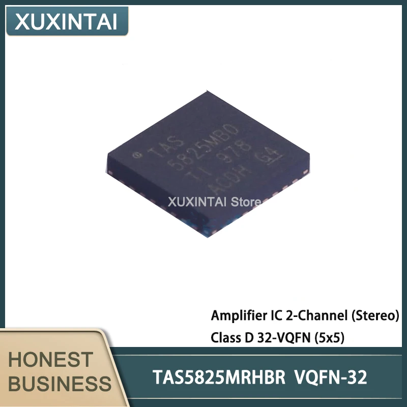 10Pcs/Lot  New Original   TAS5825MRHBR TAS5825  Amplifier IC 2-Channel (Stereo) Class D 32-VQFN (5x5)