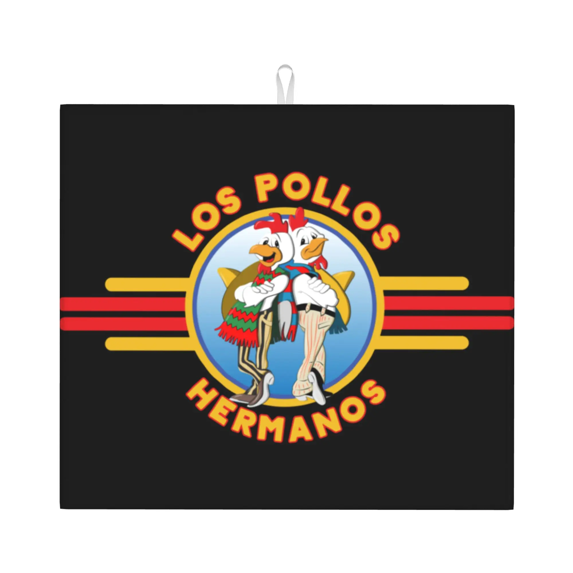 Los Pollos Hermanos Drying Mat For Kitchen Waterproof Non‑Slip Breaking Chicken Brothers Bad Bathroom Countertop Protector Mat