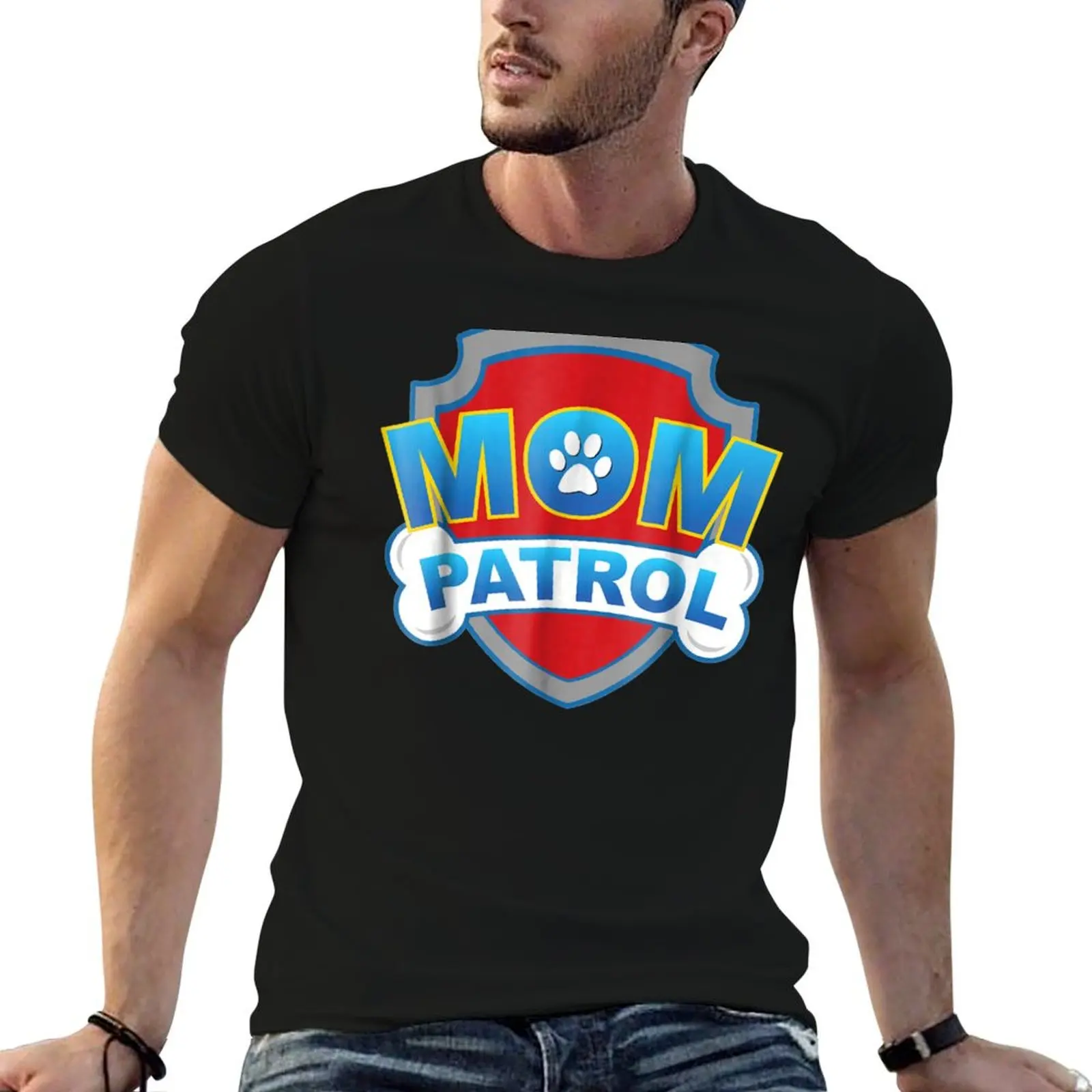 

Mom Patrol Cute Patrol Birthday Theme Fitted T-ShirtT-Shirt graphics summer clothes mens tall t shirts