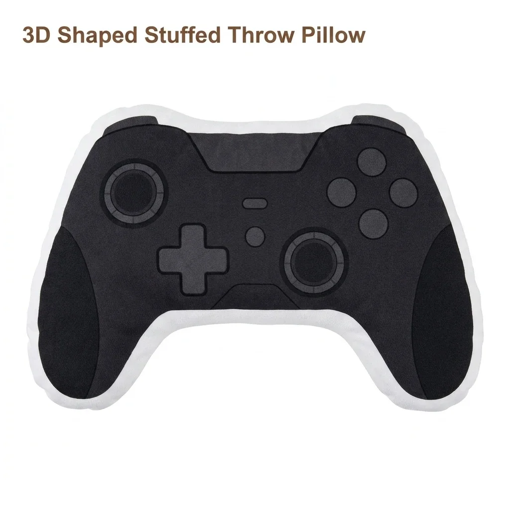 Gaming Gamer Gamepad Controller Console VideoGame Plush Pillow Cushion Irregular Stuffed Throw Pillow Home Decor Gift Sofa