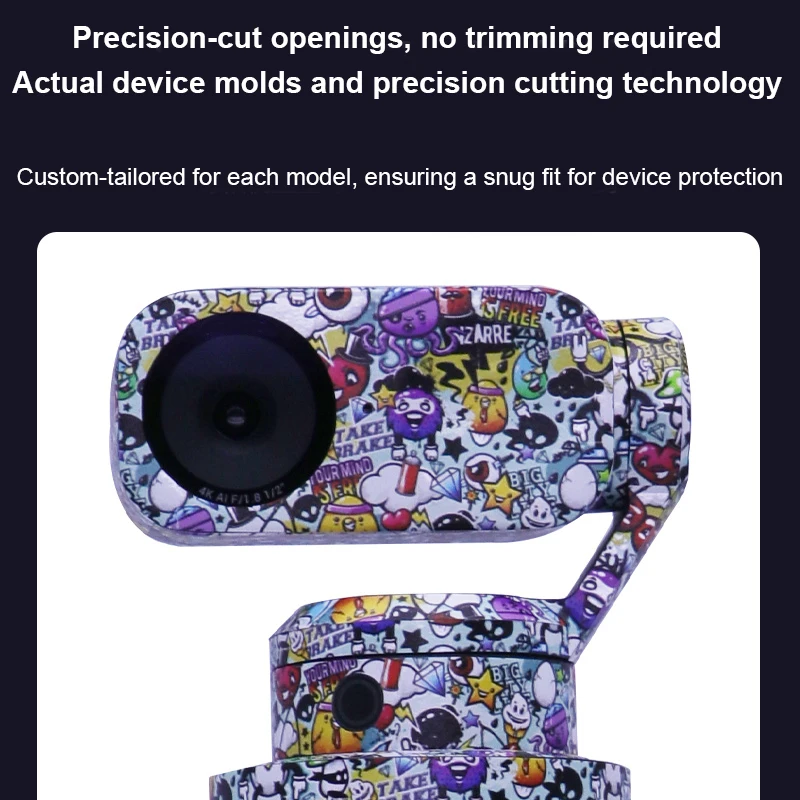 

Protective Stickers Film For Insta360 Wave Ai, PVC Colorful Sticker Cover Decal Full Body DIY Sticker Anti-Scratch Protection