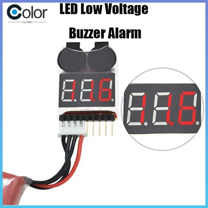 1 Uds o 5 uds Venta caliente 2s 2s 3s 4s 5s 6s 7s 8s 1-8s Led zumbador de bajo voltaje alarma Lipo indicador de voltaje comprobador al por mayor