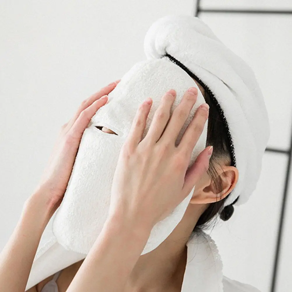 Maschera per la cura della pelle asciugamano per impacchi caldi in cotone impacco umido asciugamano per il viso al vapore apre la pelle Pore Clean Compress strumenti per la cura del viso di bellezza