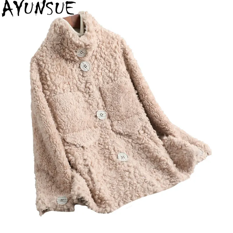 

Autumn Winter Clothes for Women Clothing Real Wool Coat Korean Wool Jacket Female Solid Color Woman Jacket Overcoat Warm Top Zm