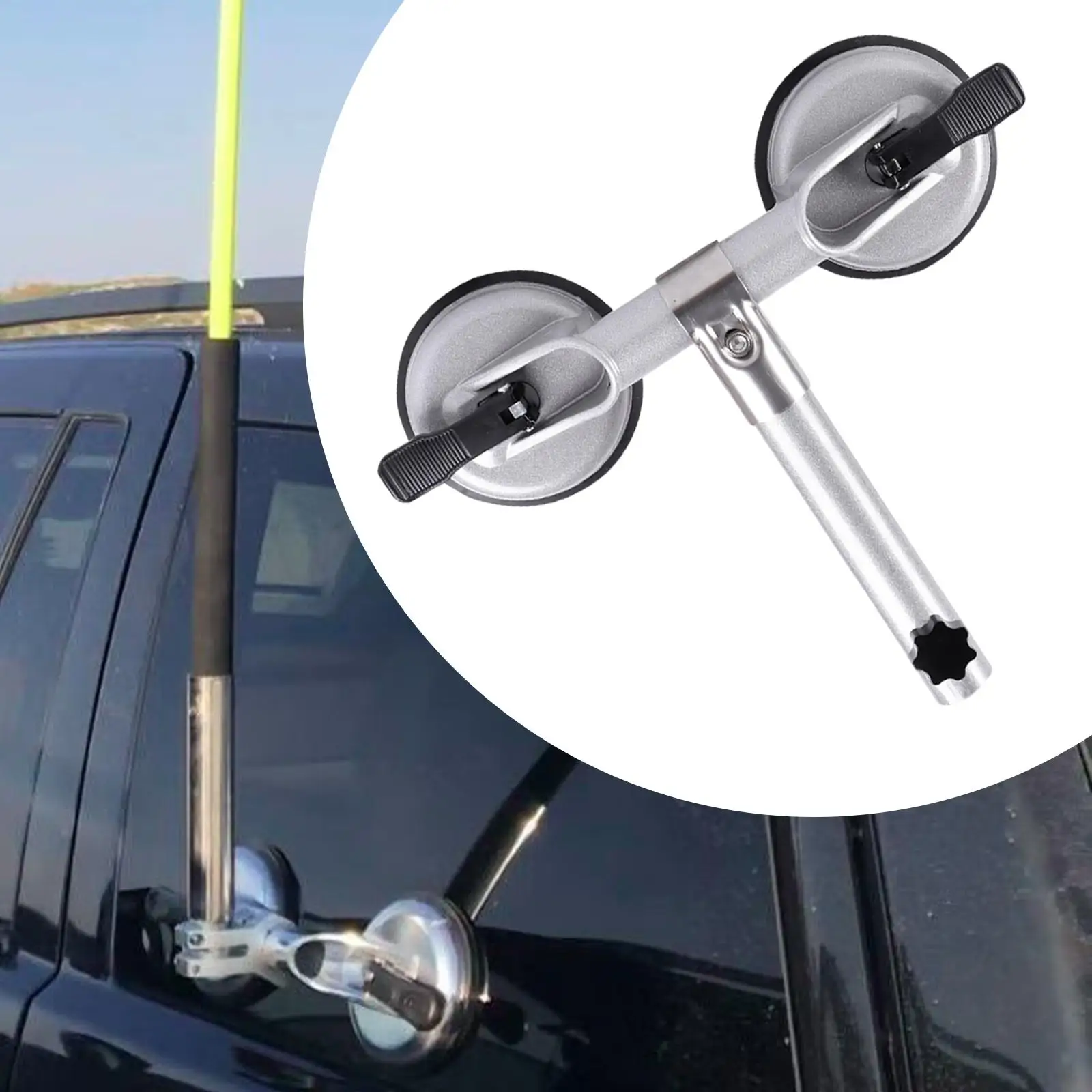 

Flag Pole Holder Large Suction Cup Multipurpose for Truck Outdoor Balcony