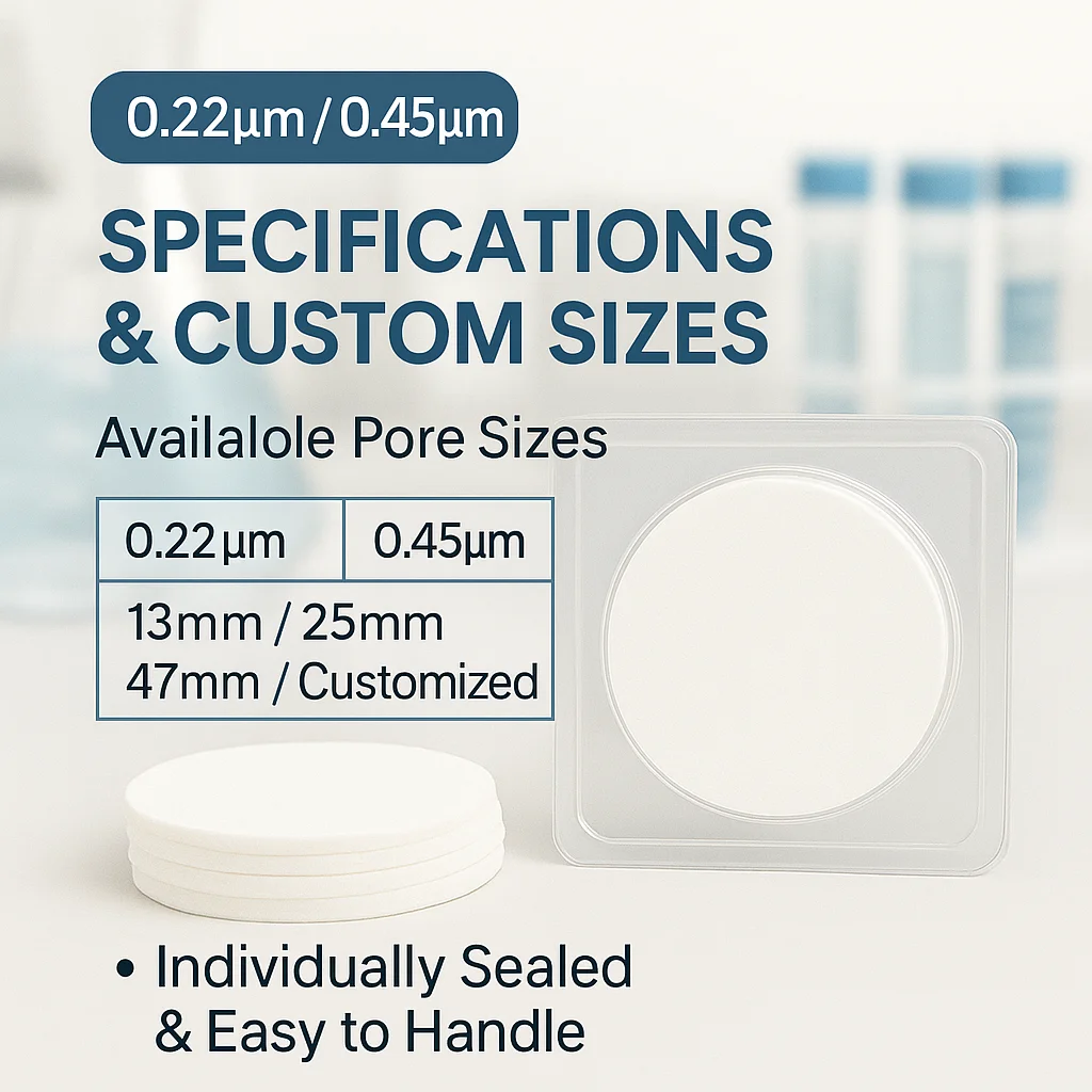 50 ピース/ロット PVDF 微多孔膜フィルター親水性疎水性 0.22um 0.45um 溶剤濾過 HPLC ラボ水分析