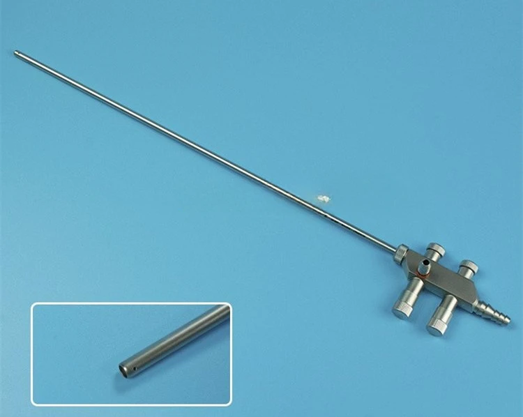 Laparoscopic Instruments Laparoscopic Suction Tube Spring Laparoscope Aspirator Tee Irrigator Push-Type Aspirator