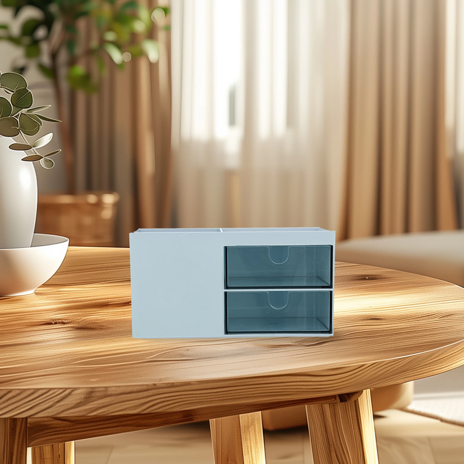 

Drawer Type Storage Box Desktop Organizer Holder Bathroom Makeup Container Home Storage Case Light Easy