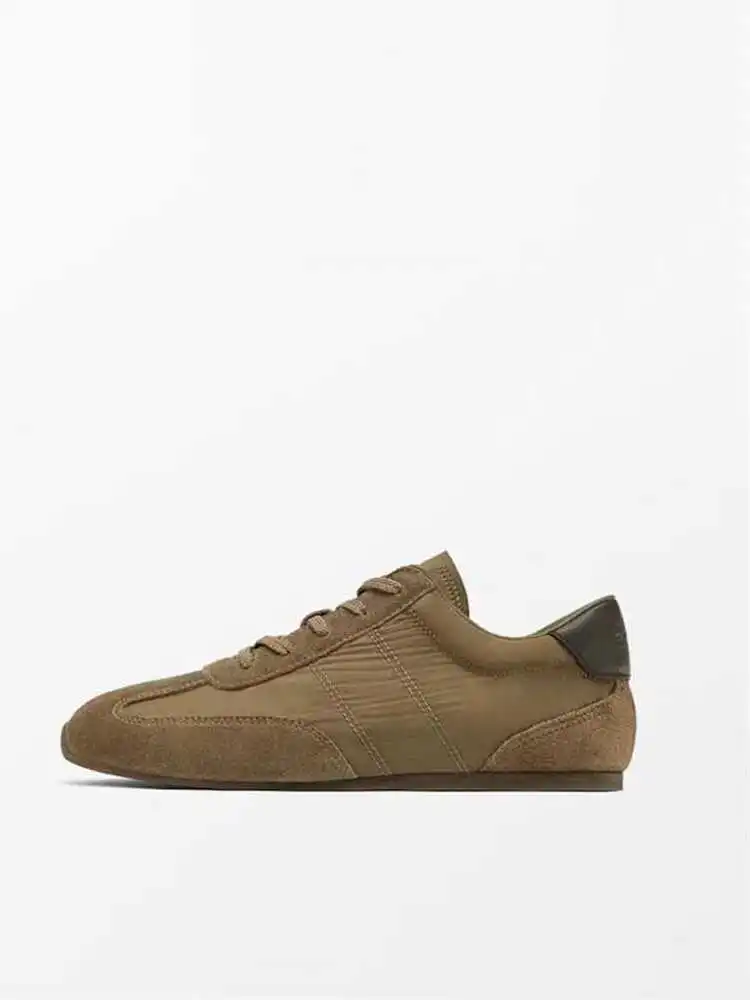 

Удобные дышащие кожаные кроссовки в стиле ретро, легкие женские повседневные кроссовки без шнуровки Sports oes Dequn oes