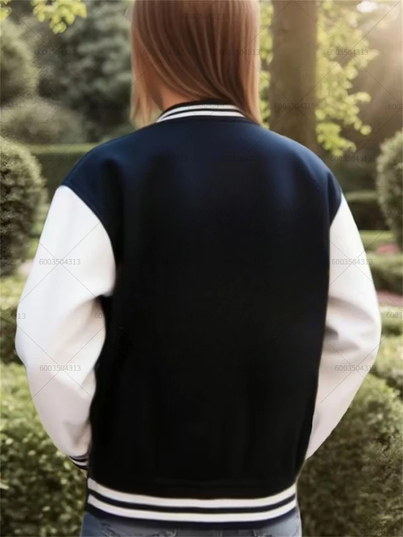 

Бейсбольная куртка для женщин и мужчин, осенне-зимние пальто, флисовая уличная одежда с круглым вырезом, толстовки, пуловер, толстовка, спортивный костюм, одежда унисекс