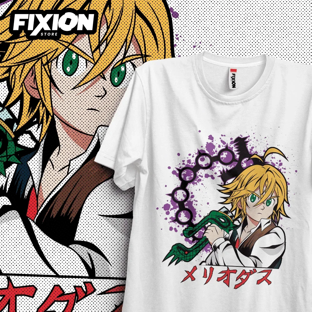 

Nanatsu no Taizai – Meliodas – O аниме футболка манга подарок для любителей аниме все размеры хлопок