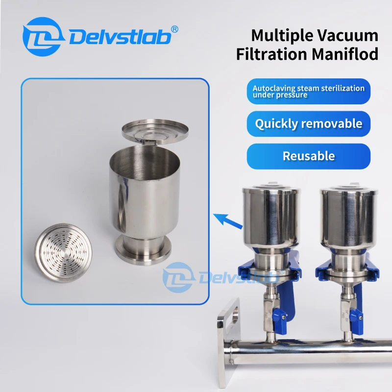Microbial Limit Tester School Lab Equipment with Multi-Branch Manifolds Solvent Apparatus Main Fold for Scientific Research