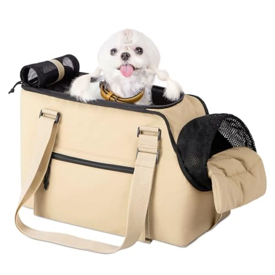 

Dog Purse Carrier for Small Dogs and Cats Soft Sided Cozy Plush Pet Bag Carrier 15.7 L x 8 W x 11 H Lightweight Pet Tote Bag wi