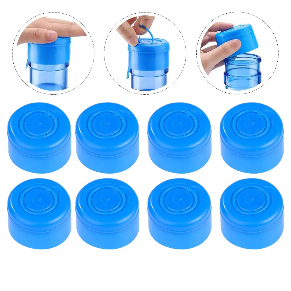 25Pcs Premium Plastic Water Jug Sealing Caps 5.5cm Diameter Non Spill Caps Replacement for Pressure Flat Slap Mouth Buckets