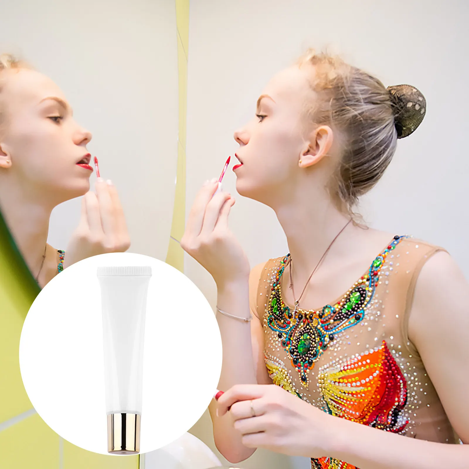 

50 шт. пустых тюбиков для бальзама для губ, прозрачные пластиковые контейнеры, портативные дорожные флаконы для хранения блеска для губ и лосьона