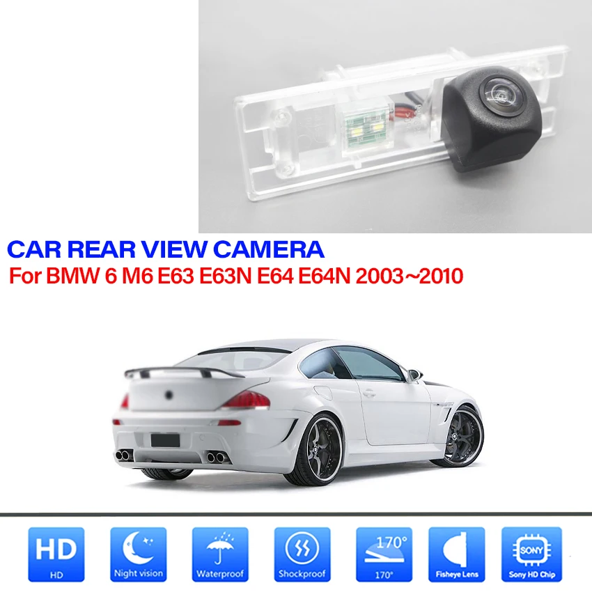 Parking lot rear View Camera For BMW 6 M6 E63 E63N E64 E64N 2003~2010 CCD full HD Night Vision Camera