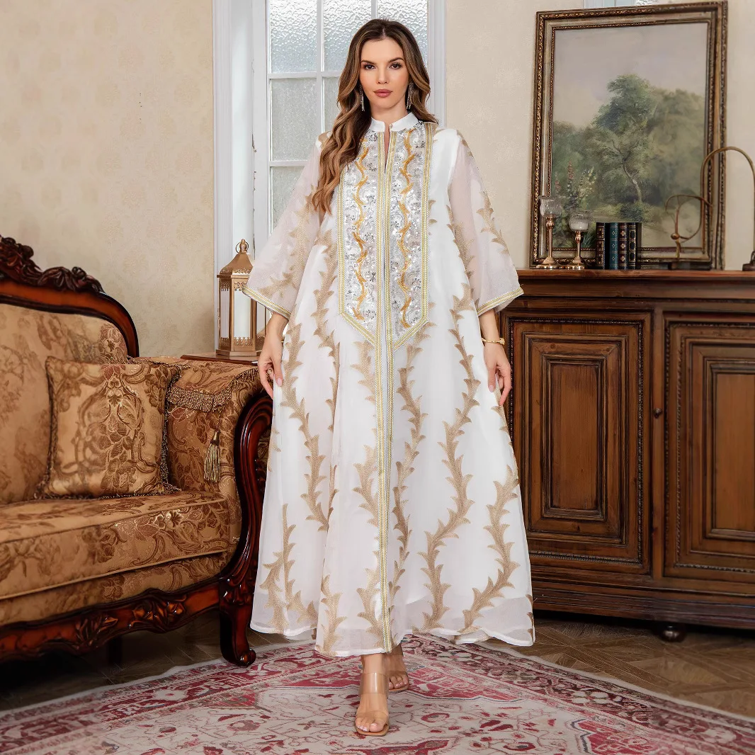 Eid Damenkleid Muslimische Aba – Embroidery Arabic Bewertung und Preis