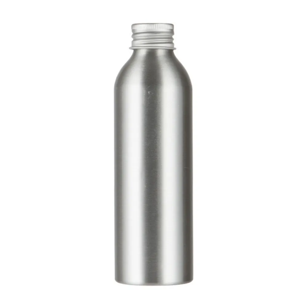 New 30ml-500ml Aluminum Bottle with Screw Cap Empty Silver Aluminum Cans Reusable Refillable Travel Bottles Cosmetic