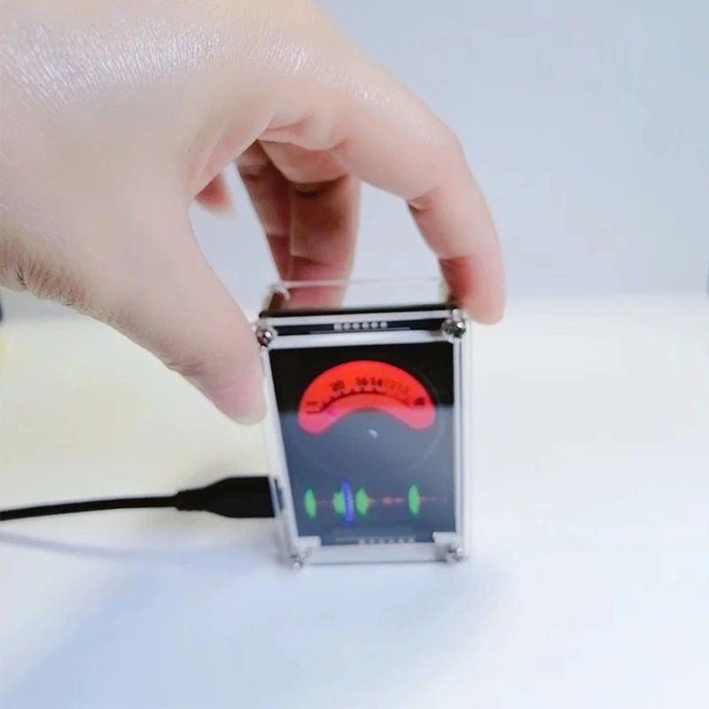 صوت المنشط 1.3 بوصة الموسيقى الطيف مؤشر مستوى الإيقاع VU متر HD LCD اللون التناظرية متعدد الأوضاع دعم GPS