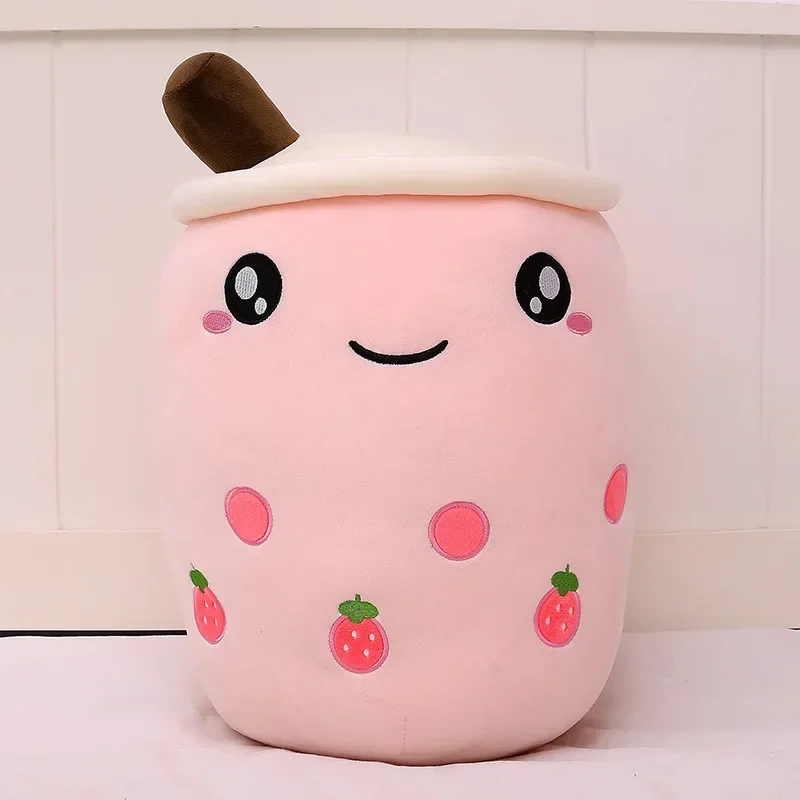 24/70CM Real-life Bubble Tea Plush Toy Boba Milk Tea Plushie Toy Soft Stuffed Hug Pillow Balls Bubo Tea Cup Cushion Gift Girl