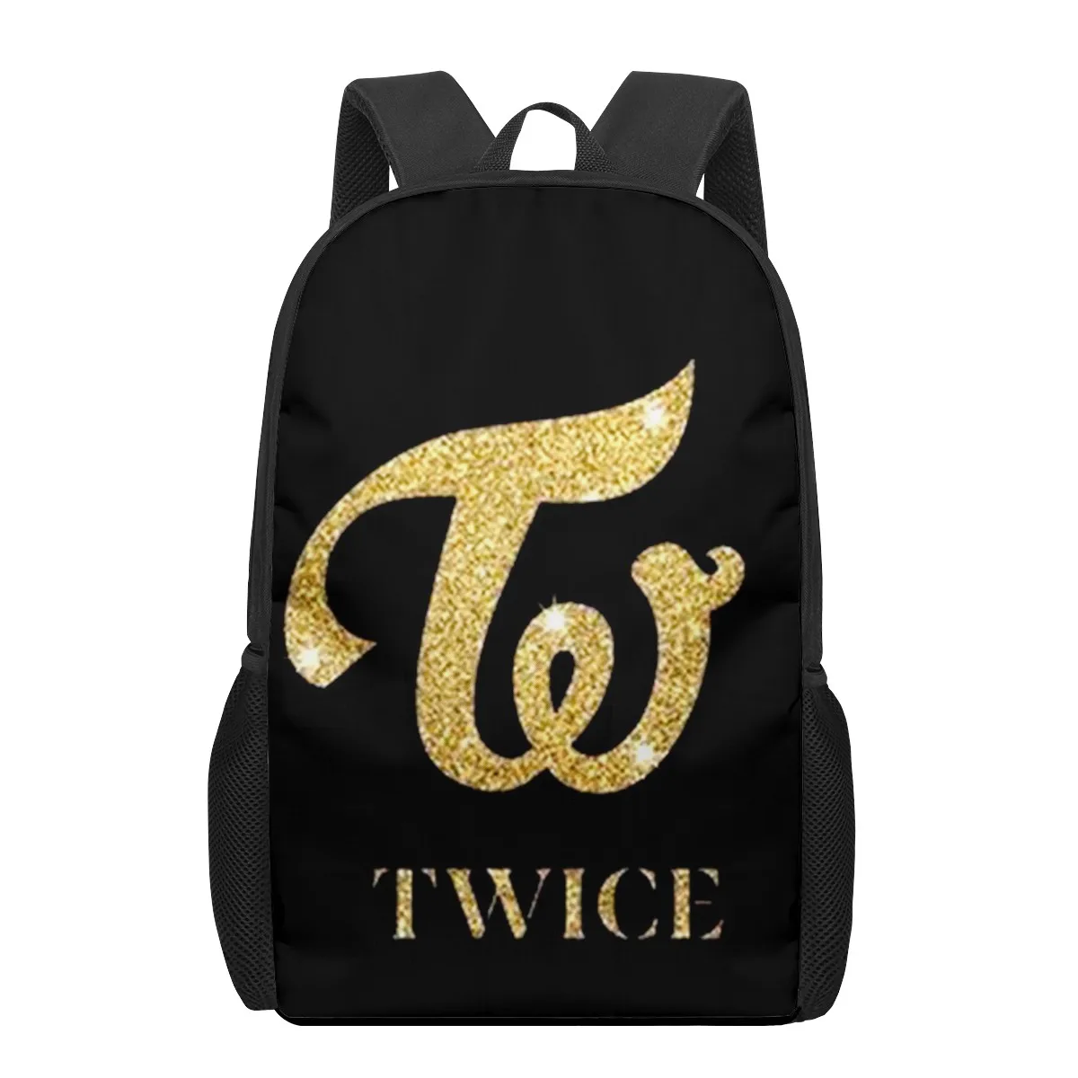 TWICE Logo Kinder Schultasche für Kleinkinder Druck Kinderrucksack Schultasche Umhängetasche Jungen Mädchen Büchertaschen Mochila Infantil