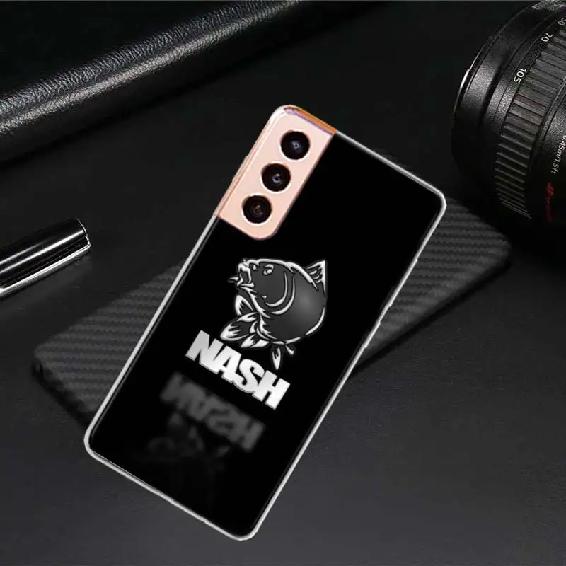 Nash Fishing Logo Phone Case For Samsung A15 A25 A35 A55 Galaxy A70 A50 A40 A30 A20 A20E A20S A05S M12 M21 M30 M31 M32 M51 M5