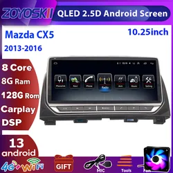 Radio samochodowe Android 13 dla Mazda CX5 Multimedia Auto GPS Navigation Dla Mazda CX5 CX 5 2013-2016 Carplay Android autoVideo Player