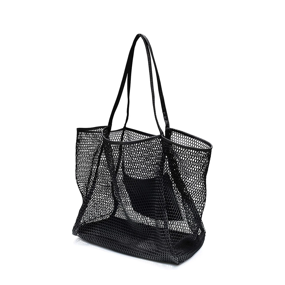 Mesh Beach Tote Bag para exterior, Design simples