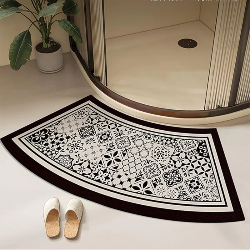 

Роскошный изогнутый коврик для ванной VIKAMA – впитывающий, нескользящий, быстросохнущий коврик для душа и ванны, подставка для ног, декор для дома