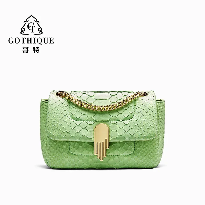 

gete new arrival Snake skin Female python Female small summer single shoulder Female chain bag