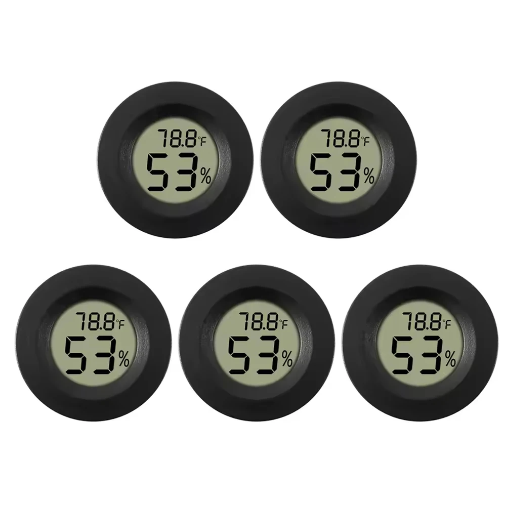 Мини-гигрометр, термометр, измеритель по Фаренгейту или Цельсию, цифровой ЖК-монитор, круглый измеритель температуры влажности в помещении