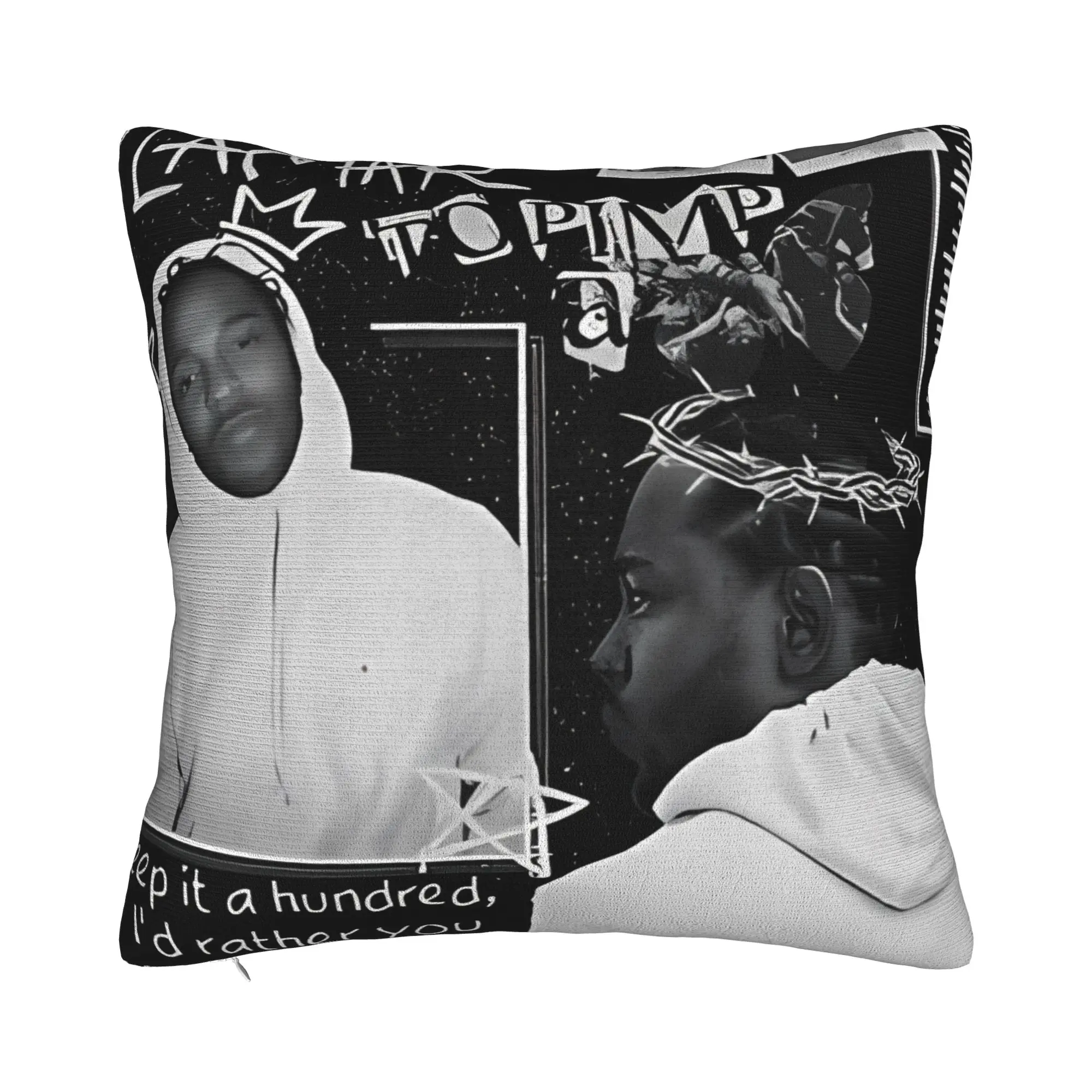 Kendrick Lamar Hiphop For Porch Patio Couch Sofa Living Room Outdoor Pillowcases Kendrick Lamar Pillow Cover Zipper Closure