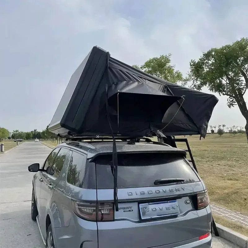 Factory Hot Selling DrunkenXp 4 Person Aluminum Alloy Side Opening Large Capacity Roof Tent Hard Shell Roof Top Tent