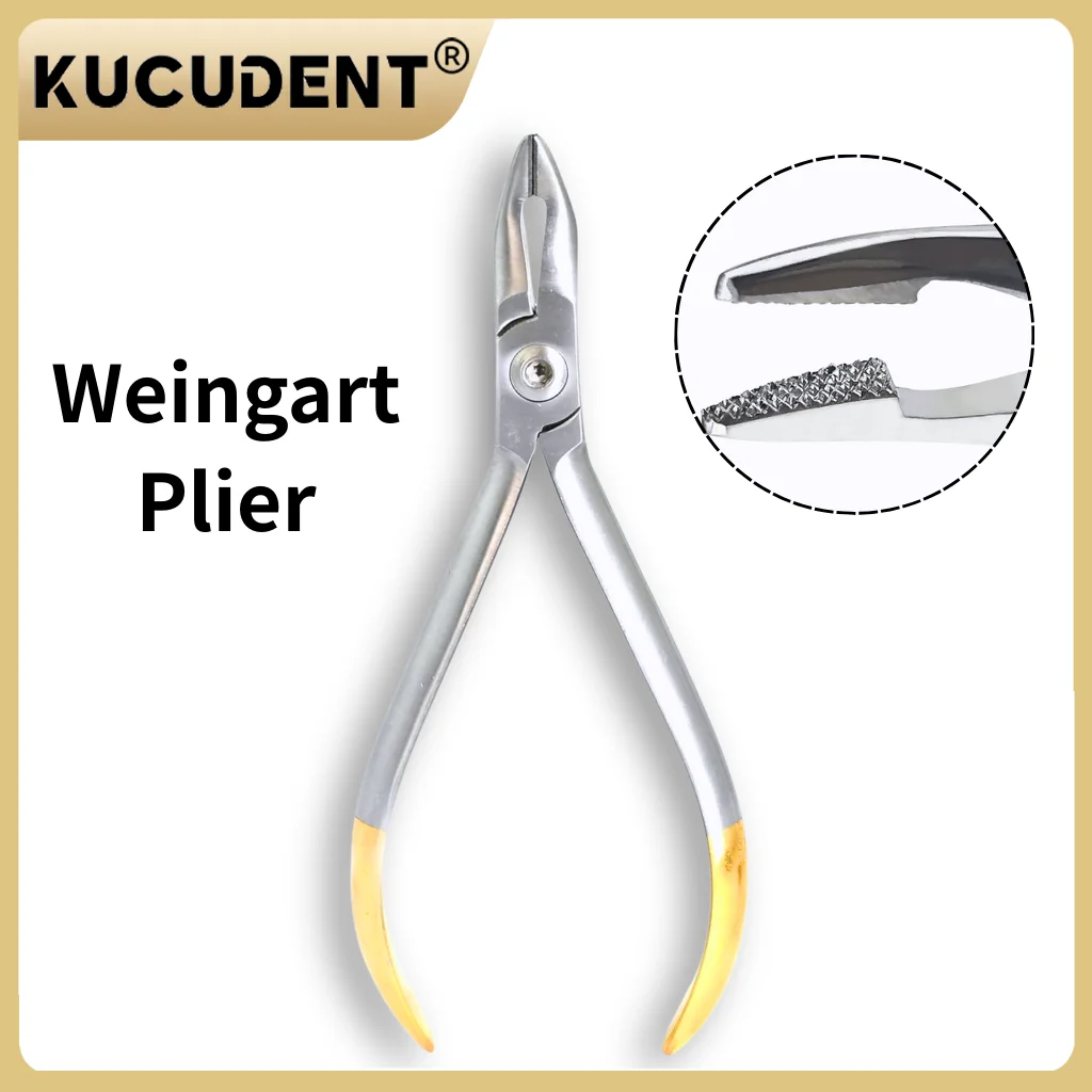 

1 шт. профессиональные ортодонтические плоскогубцы Weingart — щипцы для изгиба дуги из нержавеющей стали со специальным кончиком для стоматологической лаборатории