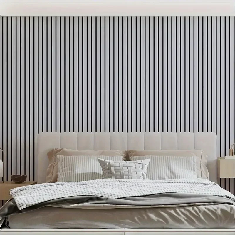 PVC self-adhesive 3D wallboard, with texture grid design, can be attached to the living room wall decoration when torn off.