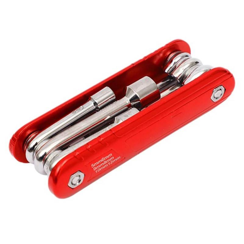 

Top Deals Portable Sleeve Tool Set, Folding Socket Wrench, Multifunction Household Tools Outdoor