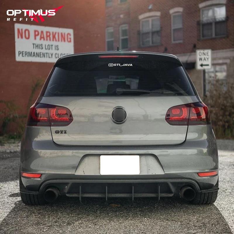 Car Rear Bumper Diffuser Spoiler Splitter Body Kit Car Accessories For Volkswagen VW Golf MK VI GTI 6 GTI MK6 GTI