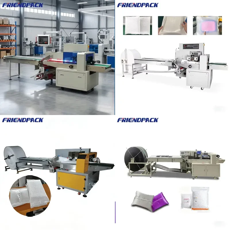 for Pillow Express Packaging Machine PE Bubble Film Wrapper for Express Bags Clothing Carton Packing