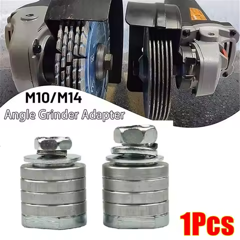 100/125 Type M14 M10 Angle Grinder Adapter Grooving Adapter Conversion Kit Flange Metal Lock Nuts Slotting Power Tool Accessory