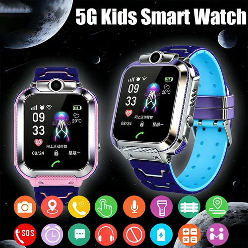 2026 5G Reloj Inteligente Para Niños Tarjeta Sim Llamada Sos