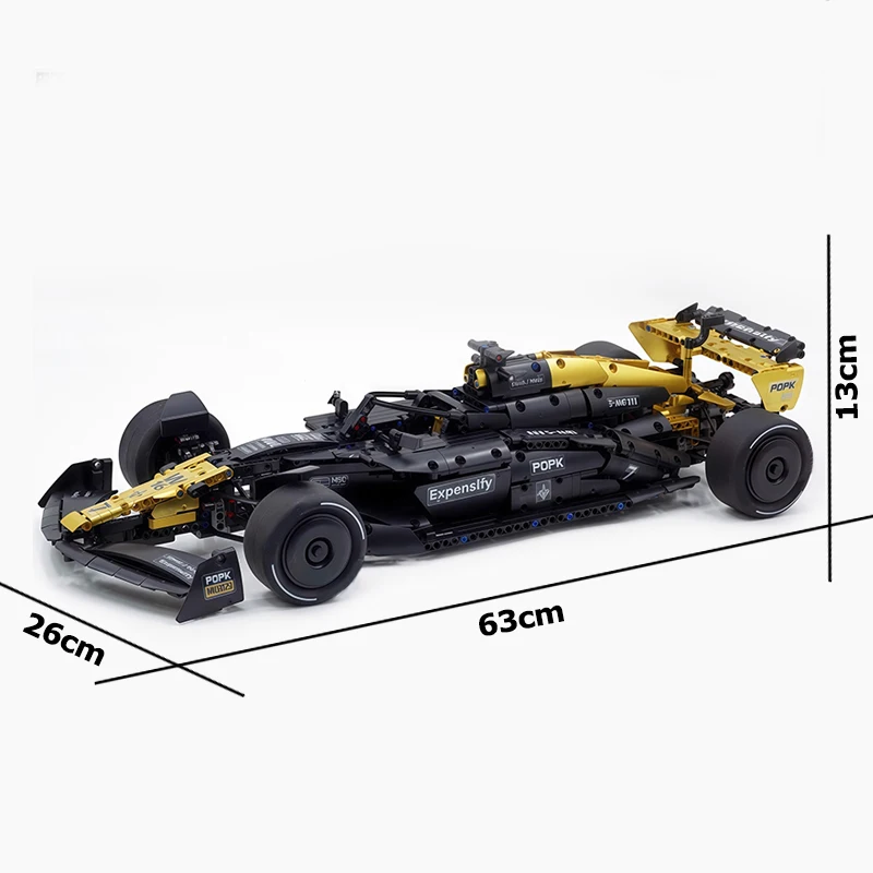 Novo mk6023 moc high-end galvanizado clássico carro de corrida modelo kit pequenas partículas montadas blocos de construção brinquedos para presentes adultos