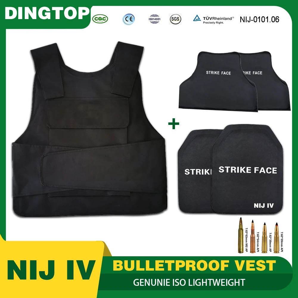 Best Protection Lightweight ISO NIJ IV Concealable Armor Undershirt Bulletproof Ballistic Vest T-Shirt