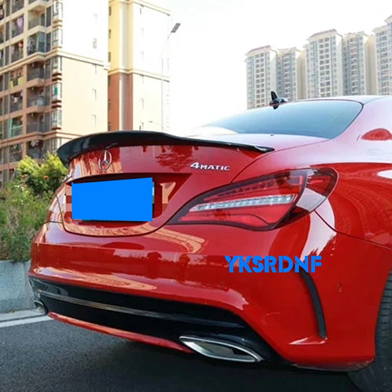 For Mercedes-Benz CLA W117 CLA180 CLA200 CLA250 CLA260 Carbon Fiber Rear Trunk Wing Spoiler CLA45 PSM Style 2014 - UP