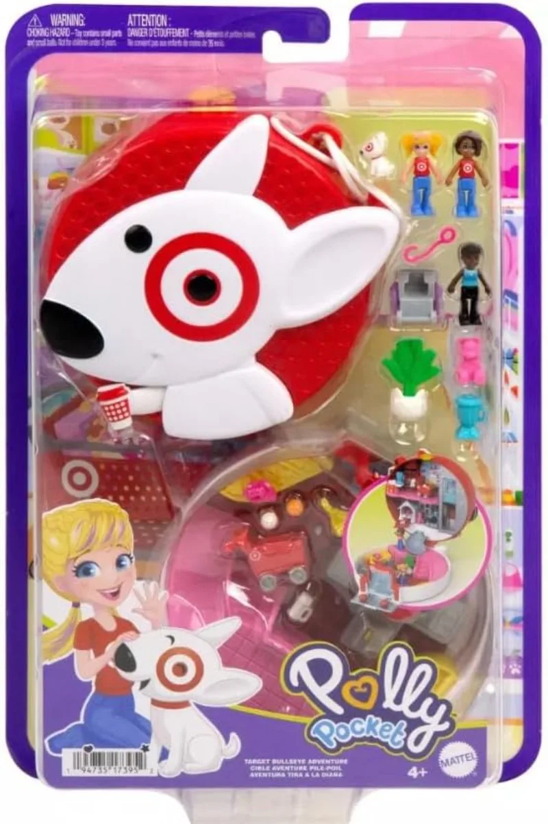 New Surprise Doll POLLY POCKET Target Bullseye Adventure Exclusive Playset Toys A Holiday Gift for Children