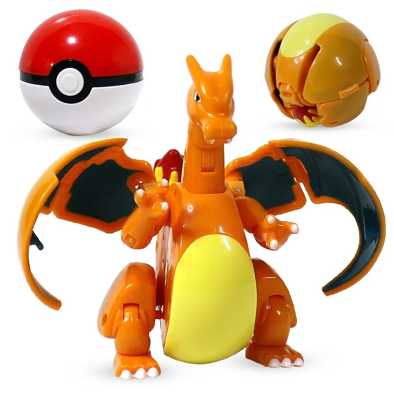 Pokemon Figura Pokeball Eevee Venusaur Pikachu Gengar Psyduck Charizard Blastoise Snorlax Originale Elfo Palla bambino Regalo di compleanno
